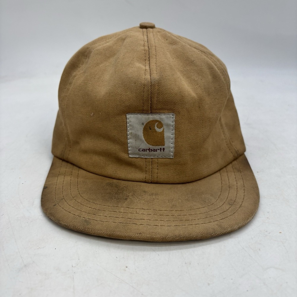 Vintage Carhartt A15BRN Insulated Thinsulate Ear Flap Duck Canvas Hat Size Small